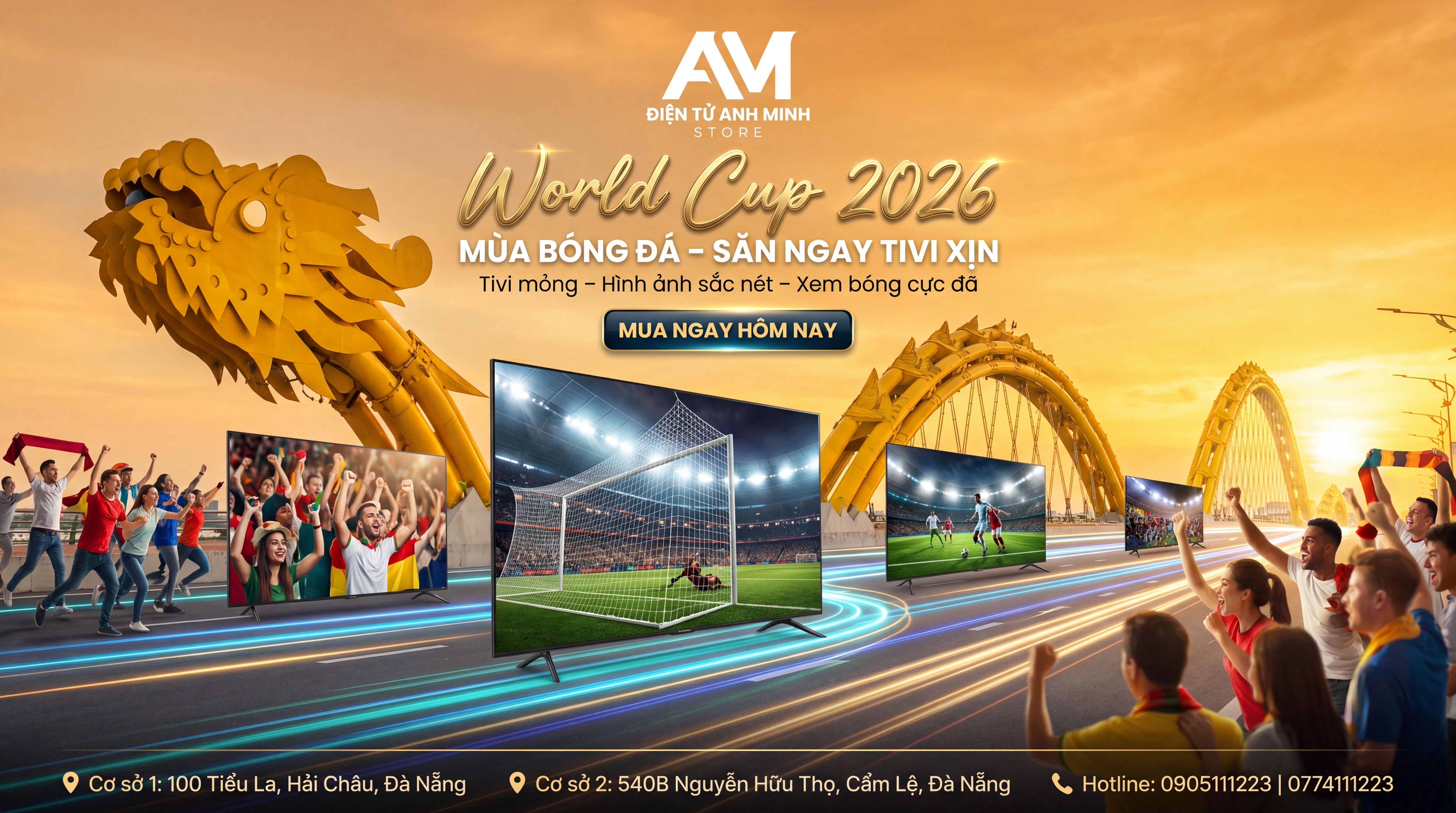Banner thương mại 16:9 cao cấp của Anh Minh Store