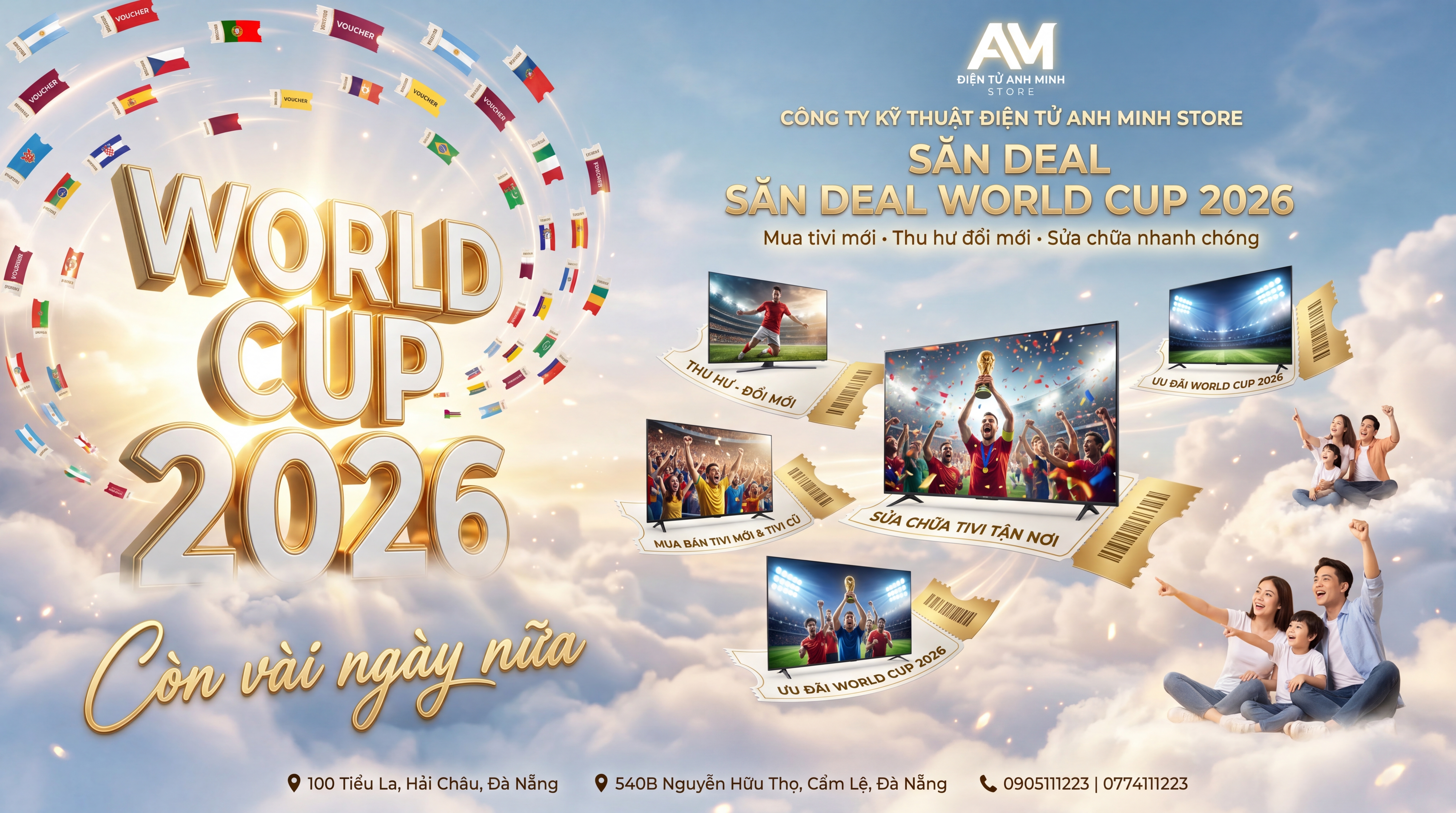 Banner World Cup 2026 cao cấp của Anh Minh Store
